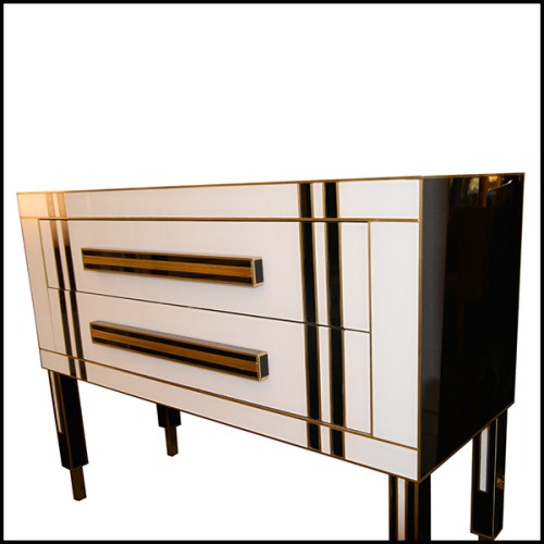 Ensemble de 2 Commodes PC - Verre de Murano - Pièces uniques - Pacific Compagnie.