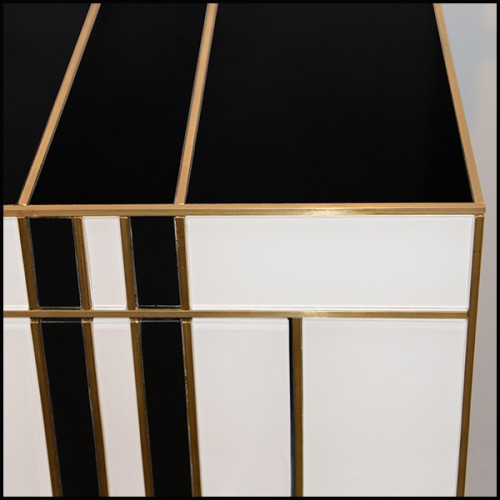 Set of 2 Chest of Drawers PC - Murano Glass