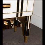 Set of 2 Chest of Drawers PC- Murano Glass