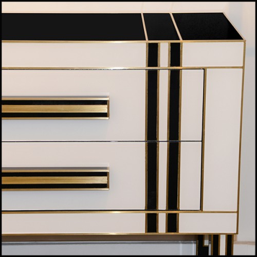 Set of 2 Chest of Drawers PC - Murano Glass