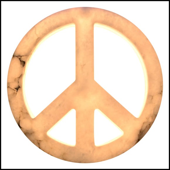 Wall Lamp PC - Peace & Love Alabaster