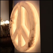 Applique PC - Peace & Love Alabaster - Art mural - Pacific Compagnie.