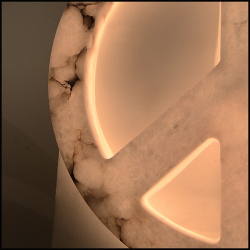 Wall Lamp PC - Peace & Love Alabaster