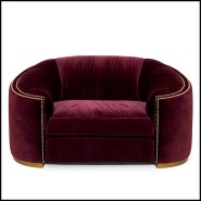 Canapé 155 - Wales | Sofa Brabbu- Kingdom - Elegant sofa with wooden accents - Pacific Compagnie.