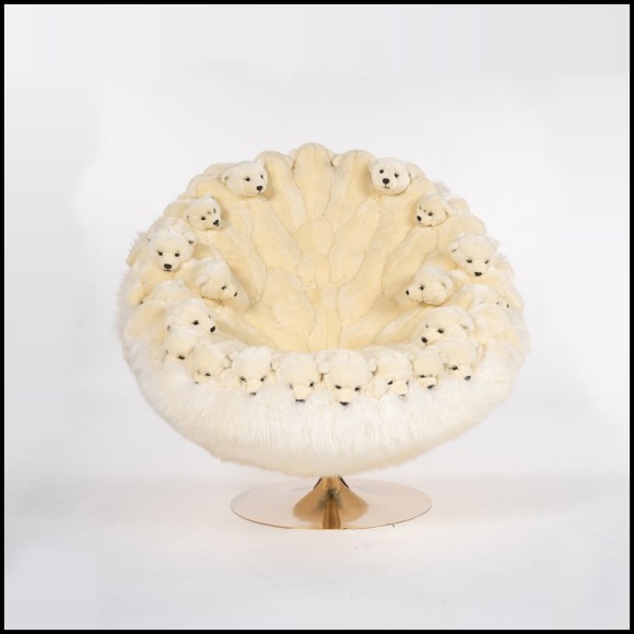 Armchair Polar Plush Bears