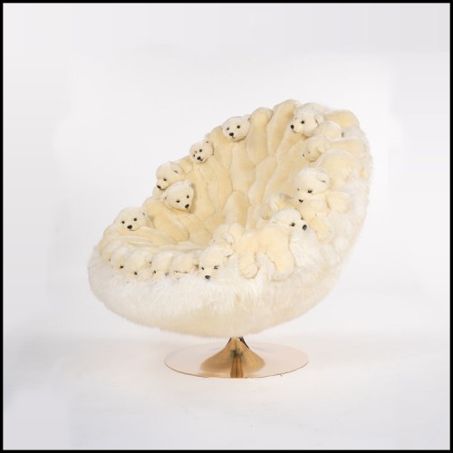 Armchair Polar Plush Bears