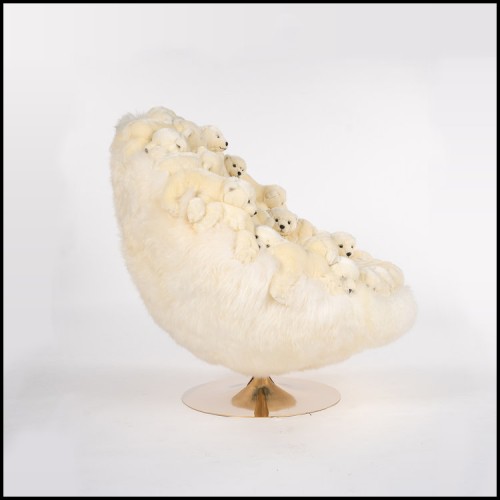 Armchair Polar Plush Bears