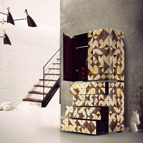 Cabinet 145 - Square Anodized - Style industriel - Pacific Compagnie.