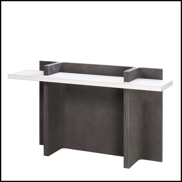 Console Table 189 - Romy Leather - Cuir - Pacific Compagnie.
