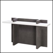 Console Table 189 - Romy Leather - Cuir - Pacific Compagnie.