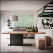 Dining Table 154 - Stage Iron - Table 154 profile - Pacific Compagnie.