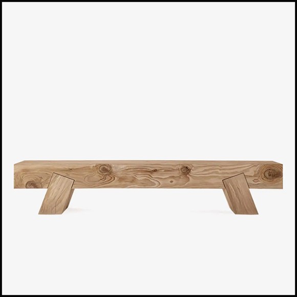 Bench 154 - Cedar Stone - Durable Cedar Stone Bench - Pacific Compagnie.