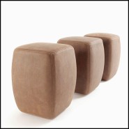 Stool 154 - Virgil Leather - Living Room Stool - Pacific Compagnie.