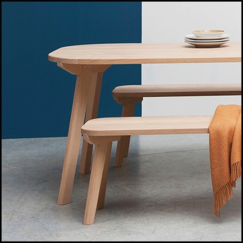 Dining Table 112 - Woody Oak - Familiale - Pacific Compagnie.