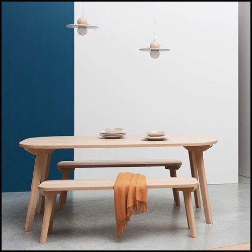 Dining Table DRUGEOT LABO - Woody Oak