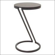 Table d'appoint 24 - Falcone Gunmetal | Falcone Gunmetal accent table - Pacific Compagnie.
