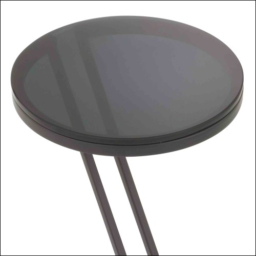Table d'appoint 24 - Falcone Gunmetal - Chic - Pacific Compagnie.