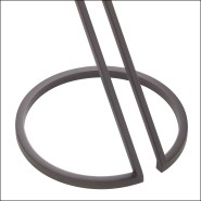 Table d'appoint 24 - Falcone Gunmetal | Falcone Gunmetal small table - Pacific Compagnie.