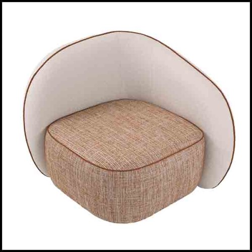 Fauteuil 24 - San Marino Right | Armchair Eichholtz- San Marino Right - Fauteuil 24 detail - Pacific Compagnie.