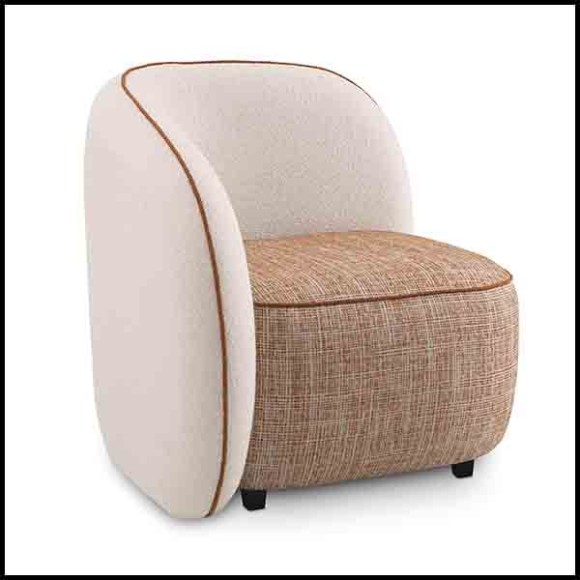 Fauteuil 24 - San Marino Gauche | Armchair Eichholtz- San Marino Left - San Marino Gauche view - Pacific Compagnie.