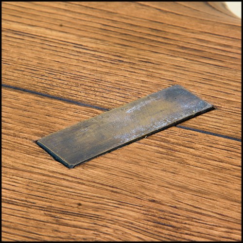 Round Dining Table 155 - Pisa | Pisa Round Dining Table with glass top - Pacific Compagnie.