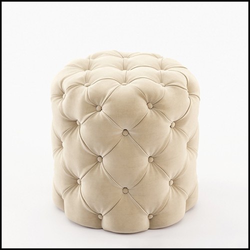 Pouf 174 - British Cream - Salon cosy - Pacific Compagnie.