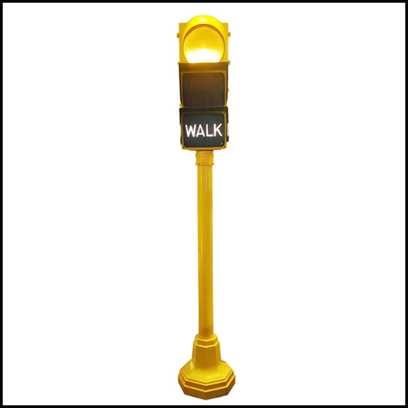 Traffic Light PC- Walk Don't Walk Yellow