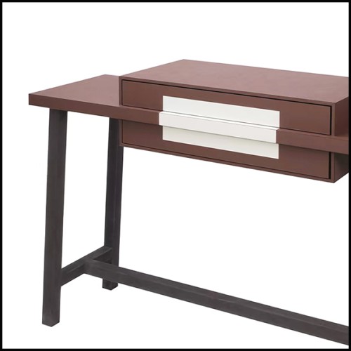 Console 189 - Chanda Leather - Cuir véritable - Pacific Compagnie.