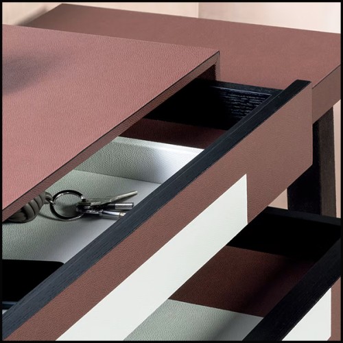 Console 189 - Chanda Leather - Design moderne - Pacific Compagnie.