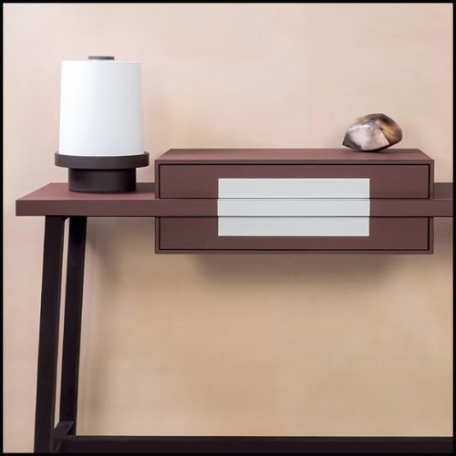 Console 189 - Chanda Leather - Meuble d'entrée - Pacific Compagnie.