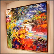 Peinture sur Toile PC - Méditerrannée - Soleil décoratif - Pacific Compagnie.