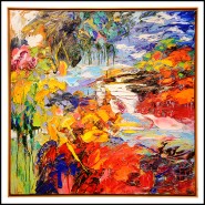 Peinture sur Toile PC - Méditerrannée - Mer azur - Pacific Compagnie.