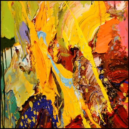 Peinture sur Toile PC - Méditerrannée - Couleurs chaudes - Pacific Compagnie.