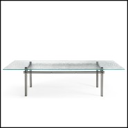 Table de repas 146 - Cristaline - Italian Glass Design - Pacific Compagnie.