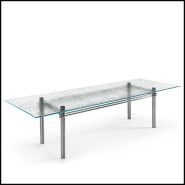 Table de repas 146 - Cristaline - Glass Dining Table - Pacific Compagnie.