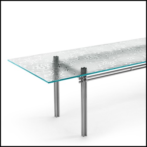 Table de repas 146 - Cristaline - Design lumineux - Pacific Compagnie.