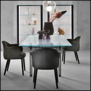 Table de repas 146 - Cristaline - Glass Furniture Piece - Pacific Compagnie.