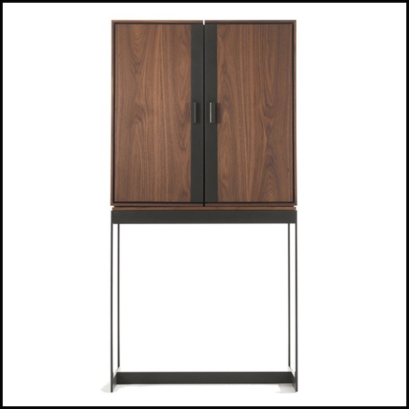 Bar 154 - Tino Walnut - Walnut bar cabinet - Pacific Compagnie.