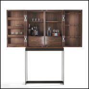 Bar 154 - Tino Walnut - Bar furniture detail - Pacific Compagnie.