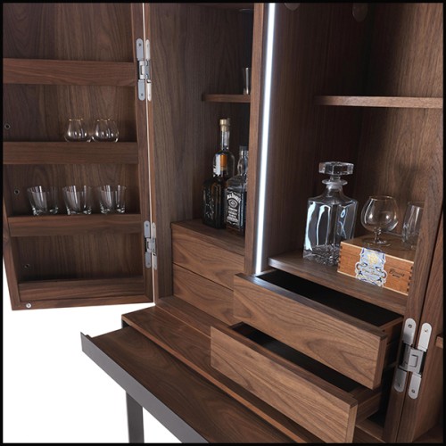 Bar 154 - Tino Walnut - Bar interior design - Pacific Compagnie.