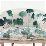Fauteuil avec motif comme peint sur tissu 176-Monet