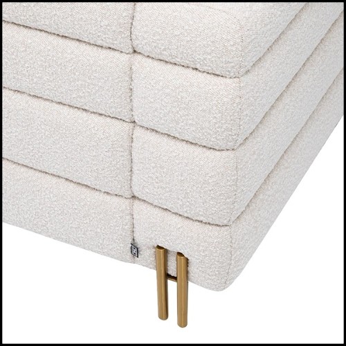 Armchair in bouclé cream 24-York