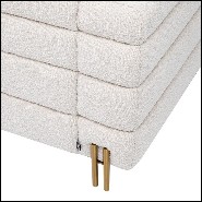 Armchair in bouclé cream 24-York