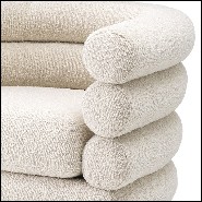 Armchair swivel base with bouclé cream 24-Maguire