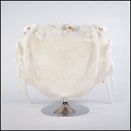 Fauteuil réalisé avec petites peluches de singe blancs 188-Apes White