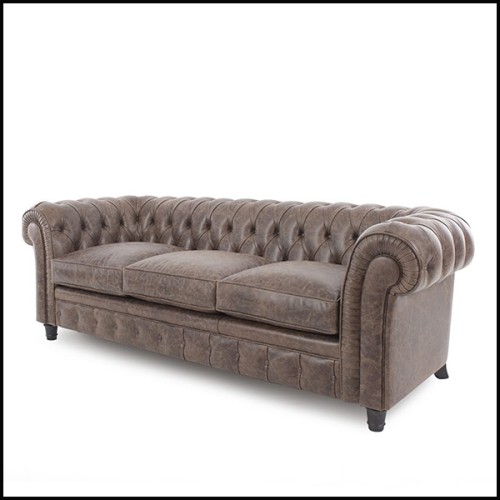 Sofa 176 - Chester Patinated 3 - Patiné - Pacific Compagnie.