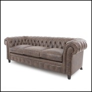 Sofa 176 - Chester Patinated 3 - Patiné - Pacific Compagnie.