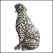 Sculpture 162- Leopard Black&White Left