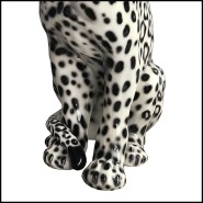 Sculpture 162 - Leopard Black&White Left - Salon - Pacific Compagnie.