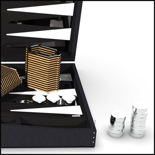 Backgammon 186 - Sober Night - Cuir - Pacific Compagnie.